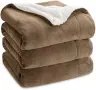 BEDSURE Sherpa одеяло XXL 220x240 см – меко и топло, снимка 1