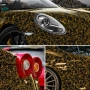 Висококачествено фолио Кован Carbon Gold за автомобил - 152х100см, снимка 5