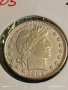 Сребърна монета 25 цента 1905г. Америка рядка за КОЛЕКЦИОНЕРИ 52344, снимка 5