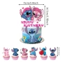 25 броя Лило Стич Stich комплект топери за мъфини топер за торта Happy birthday декорация , снимка 3