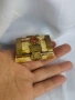 Малка кутия камилска кост месингови орнаменти и камък , снимка 3