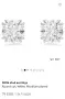Обеци Swarovski Stilla stud earrings Round cut, White, Rhodium plated, снимка 3