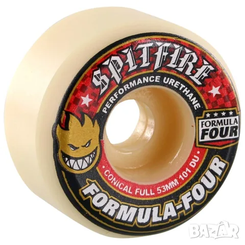 🚨 ЛИКВИДАЦИЯ SPITFIRE FORMULA FOUR SKATE WHEELS Conical Full Гуми за професионален скейтборд скейт 