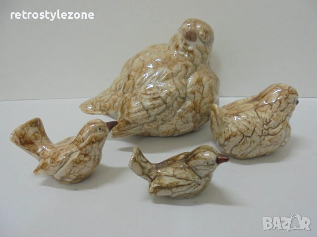 № 8558 Колекционерски комплект стари порцеланови фигурки – птици (1978 г.) , снимка 2 - Други ценни предмети - 54071013