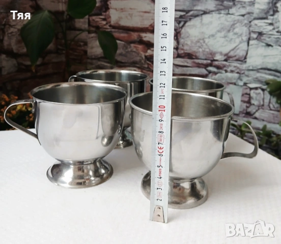 Големи чаши алпака с дръжки , снимка 6 - Чаши - 54446894
