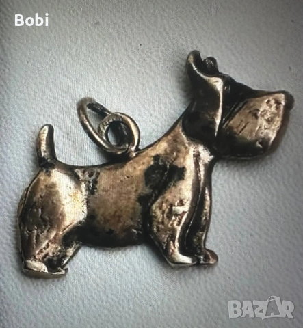 Сребърна висулка “ Куче “, снимка 2 - Колиета, медальони, синджири - 55144654