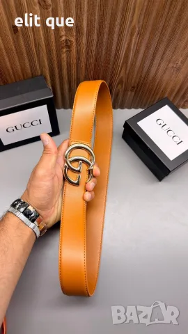 колани от естествена кожа в кутия Gucci , снимка 2 - Колани - 55458813