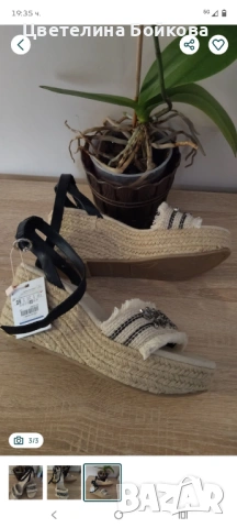 Нови сандали Стеадивариус, снимка 3 - Дамски обувки на ток - 54163616