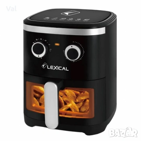 Фритюрник с горещ въздух LEXICAL LAF-3021 AirFryer 4,5l, снимка 2 - Фритюрници - 54671650