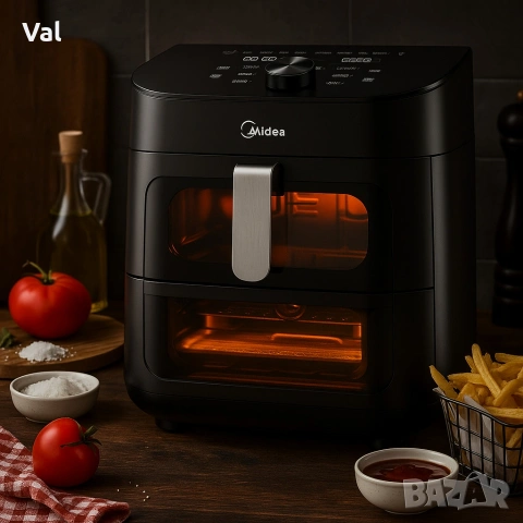Еър Фрайър 2 в 1 - 11L - Midea MAD1100DADK , снимка 8 - Фритюрници - 54682065