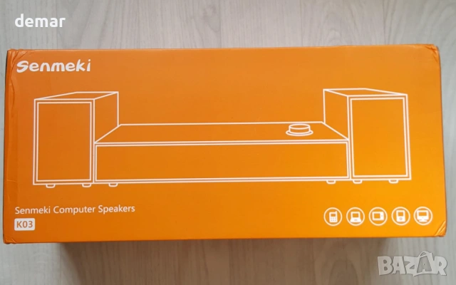 Компютърни високоговорители със субуфер 2.1, 16W, USB захранване, Bluetooth 5.0 и RCA вход, К03, снимка 7 - Аудиосистеми - 54447406