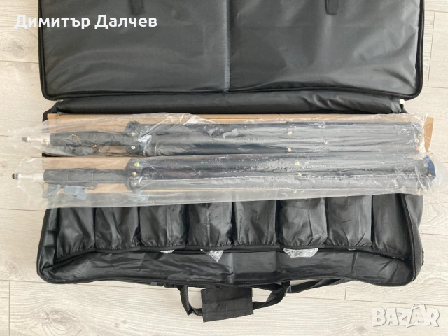 Комплект LED осветление NEEWER - два двуцветни панела + стативи, дистанционно и др., чисто нови, снимка 8 - Светкавици, студийно осветление - 54815476