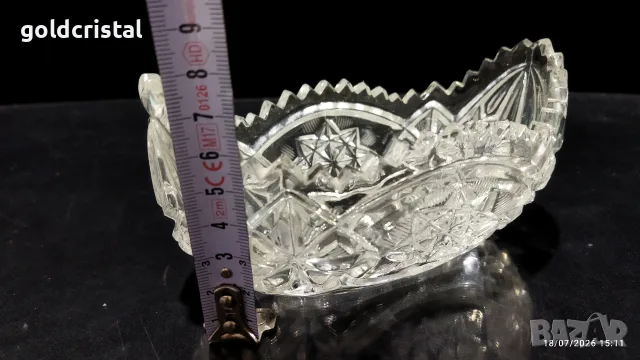 кристална купа гондола, снимка 6 - Антикварни и старинни предмети - 55335050
