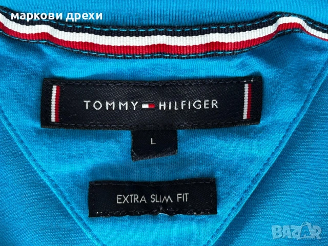 Tommy Hilfiger Tjm Тениска Син Twilight, снимка 6 - Блузи - 54493726