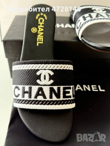 Дамски чехли Chanel размер 39 , снимка 4 - Чехли - 54479352