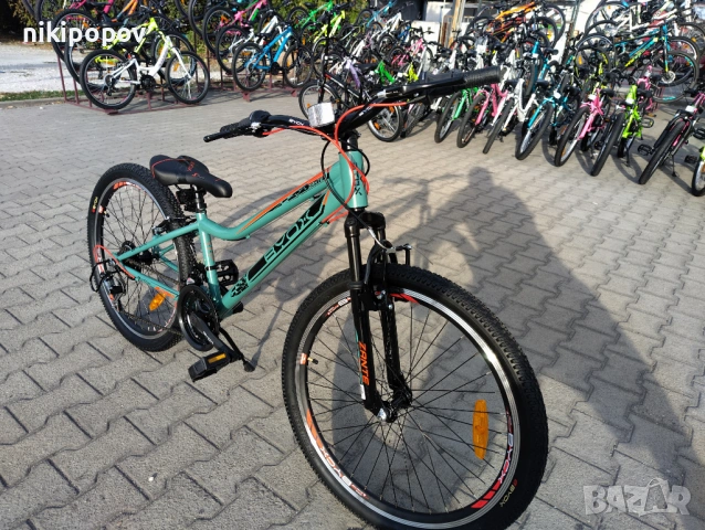 X Велосипед 24" ZANTE зелен, снимка 4 - Велосипеди - 54398308