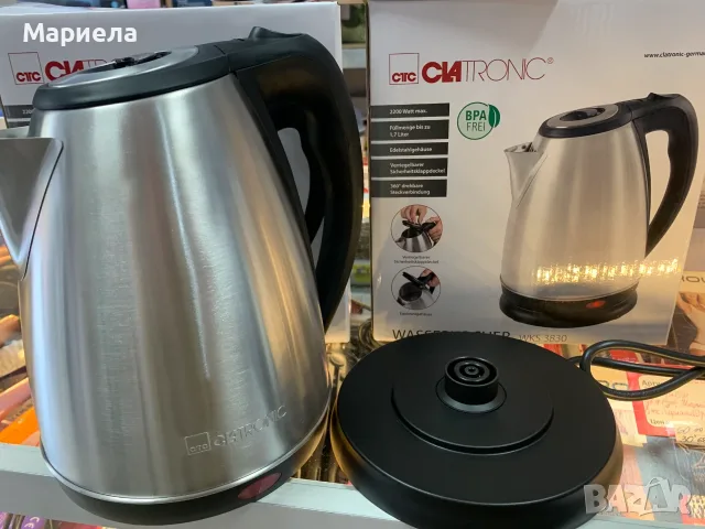 Метална кана за гореща вода 2200W / Clatronic Germany, снимка 9 - Кани - 55348453