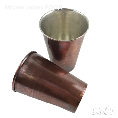ЧАША ЗА ВИНО ОТ КОВАНА МЕД 200 МЛ, снимка 3 - Чаши - 54606649