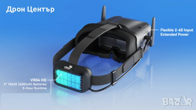 BETAFPV VR04 HD — FPV Очила с HD Качество, снимка 9 - Дронове и аксесоари - 55073157