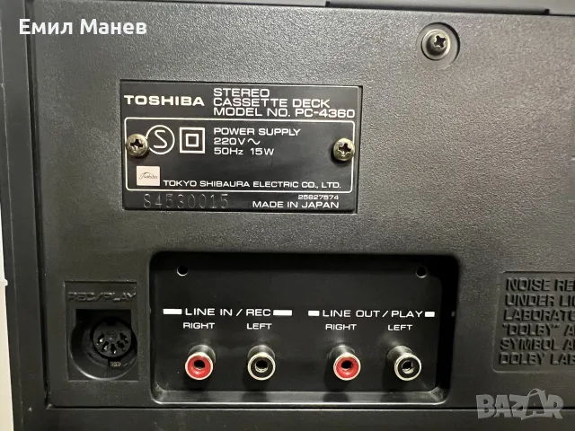 Toshiba PC 4360 касетен дек, снимка 8 - Декове - 55565023