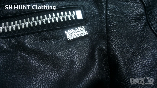 FREAKY NATION LEATHER Jacket Размер XL мъжко яке естествена кожа 16-27, снимка 9 - Якета - 54804668