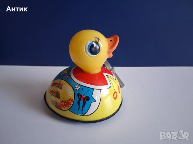Две Стари Ламаринени Играчки Аленушка Пате от Соца, снимка 10 - Колекции - 55075953
