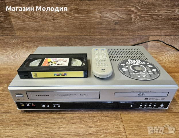 ДВД + Видео Daewoo SD-7500 – Перфектно състояние, Оригинално дистанционно