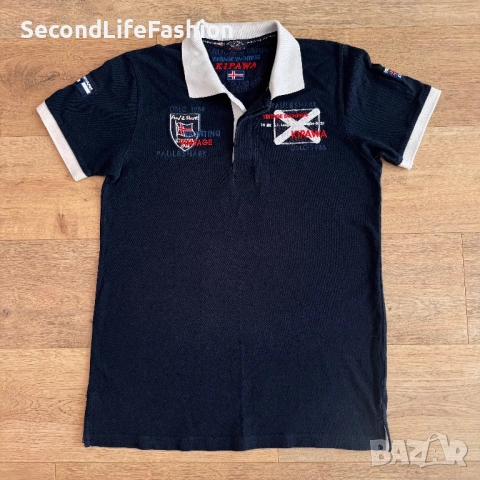 Мъжка поло тениска Paul & Shark Vintage Yachting Kipawa размер M тъмносиня