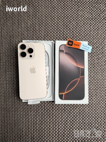 100% Battery 🔋  iPhone 16 Pro Лизинг от 30€/мес Desert Titanium❗️128GB НОВ❗️, снимка 3 - Apple iPhone - 53984794