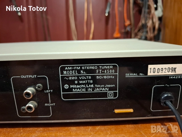Продава се тунер Hitachi FT-4500. , снимка 6 - Ресийвъри, усилватели, смесителни пултове - 54936308