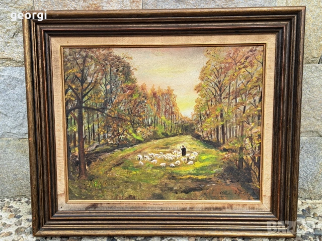 авторска картина маслени бои върху платно 