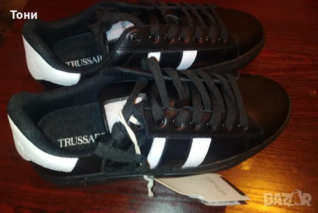 TRUSSARDI ITALY Оригинал Нови Дамски Маратонки от Естествена Кожа с Етикет 41 , снимка 7 - Маратонки - 55495970