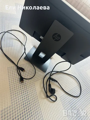 HP EliteDisplay E232 23” Монитор – Отлично състояние + HDMI кабел, снимка 4 - Работни компютри - 55481716