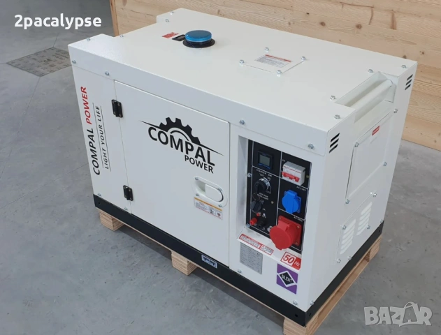 Трифазен Дизелов Генератор 10kW - Обезшумен, снимка 3 - Други машини и части - 54479385