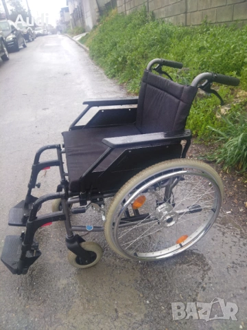 DEITZ сгъваема инвалидна рингова количка със степенки , снимка 2 - Инвалидни колички - 54009951