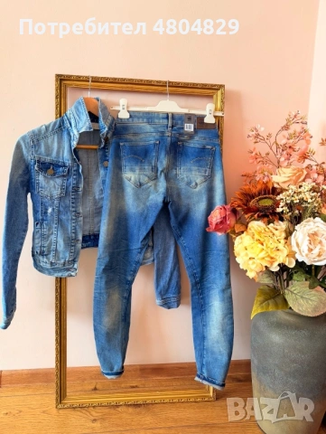 G-STAR RAW Arc 3D Нови жестоки оригинални дамски дънки и яке, снимка 11 - Дънки - 54526270