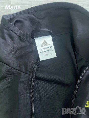 adidas дамско спортно горнище с цип S черно, снимка 2 - Суичъри - 55450048