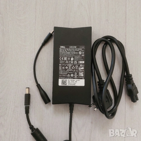 Оригинално Зарядно DELL 130W (19.5V, 6.7A) + Преходник (7.4mm към 4.5mm) – Пълен Комплект, снимка 3 - Кабели и адаптери - 54021002