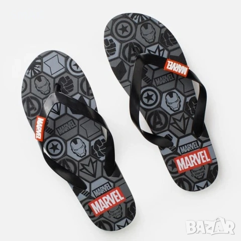 Мъжки джапанки сиви Marvel удобни летни flip flops_1260459