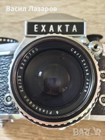 Фото апарат EXAKTA VX 1000 с обектив KARL ZEISS JENA 2.8/35, снимка 2 - Обективи и филтри - 54698174