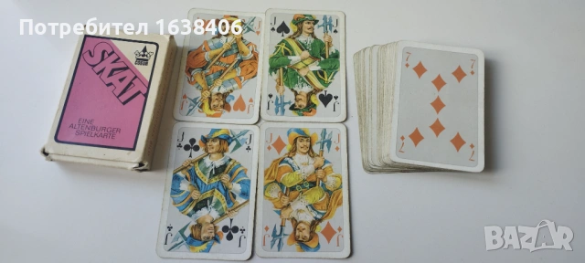 Стари карти за игра/ГДР , снимка 2 - Колекции - 54425152