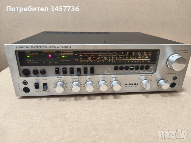 Стерео Ресивър Telefunken TR 500, снимка 4 - Ресийвъри, усилватели, смесителни пултове - 55033882