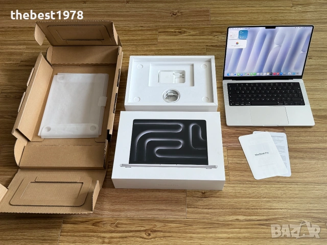 MacBook Pro 14`M3 Pro/11 CPU/14 GPU/18GB RAM/512GB SSD/Батерия 100%/Като Нов/Silver