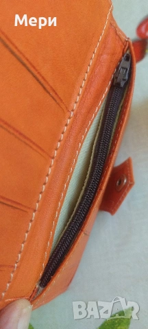 Дамско портмоне от естествена кожа, снимка 6 - Портфейли, портмонета - 54346188