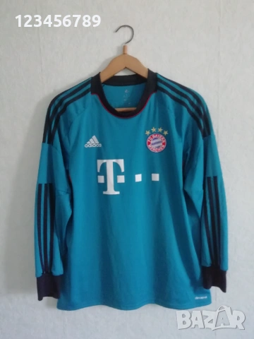 Bayern Munich Neuer Adidas 2013-2014 оригинална тениска фланелка екип Байерн Мюнхен Нойер вратарски , снимка 2 - Блузи - 52534135