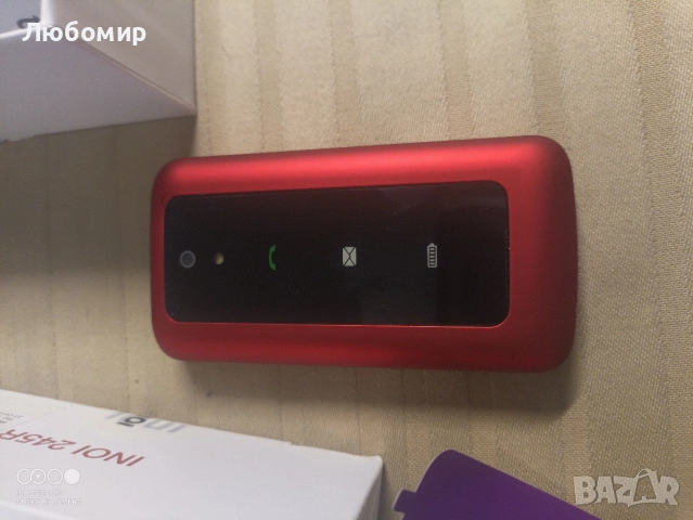INOI 245R Червен мобилен телефон , снимка 5 - Други - 55129875