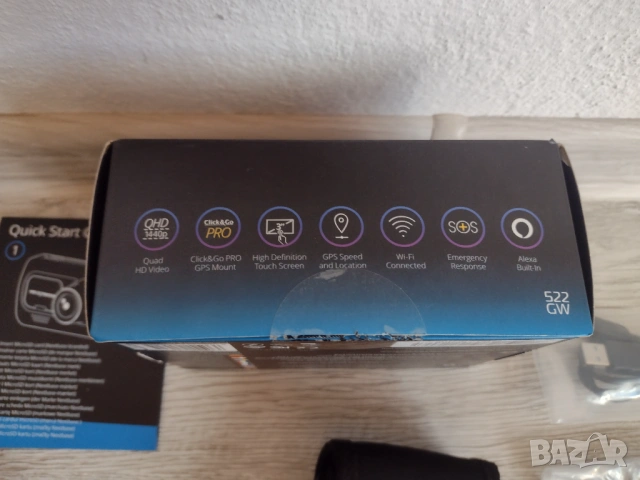 Видеорегистратор  Nextbase 522GW 2K, GPS, Wi-Fi автомобилна DVR камера, снимка 12 - Аксесоари и консумативи - 54655408
