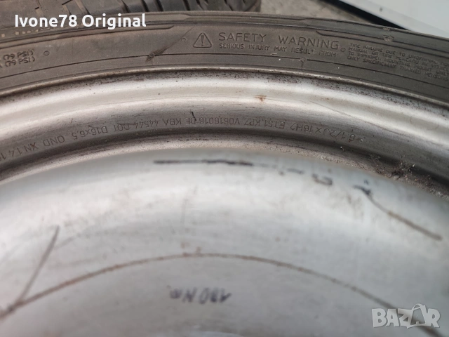 ПРОМОЦИЯ АЛУМИНИЕВИ ДЖАНТИ от VW GOLF 5 5x112 15цола.Отлично състояние., снимка 9 - Гуми и джанти - 55179799