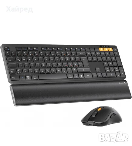 НОВА Безжична клавиатура с мишка ProtoArc KM60 – немска подредба QWERTZ