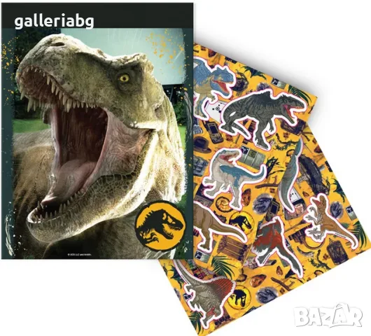 Комплект за рисуване Jurassic World – 14 маркера, пастели и бои, снимка 2 - Рисуване и оцветяване - 55566968